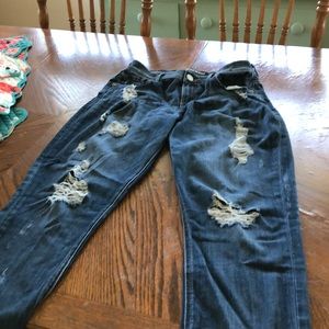 Jeans. Express Jeans. Cropped legging